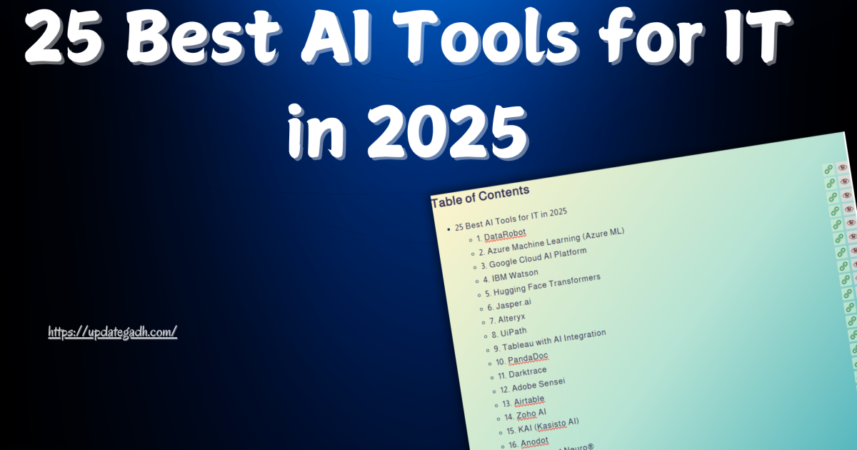 25 Best AI Tools for IT in 2025 - 25 Best AI Tools for IT in 2025