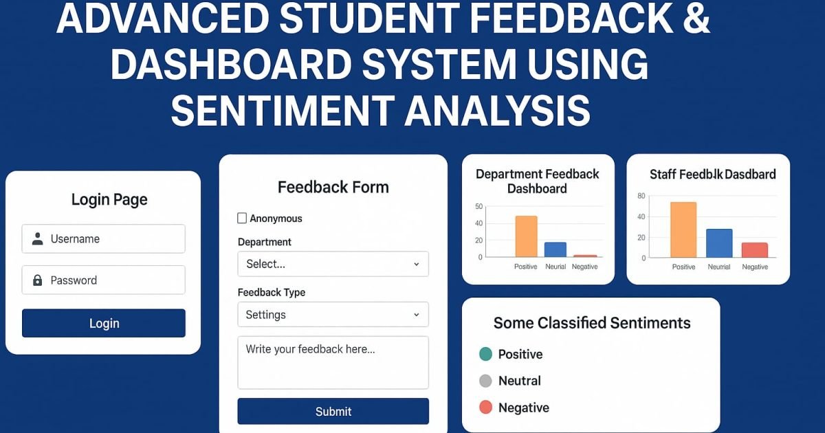 Advanced Student Feedback & Dashboard System Using Sentiment Analysis