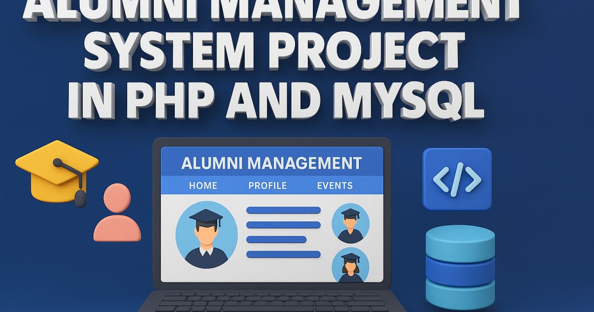 Alumni Management System Project in PHP and MySQL