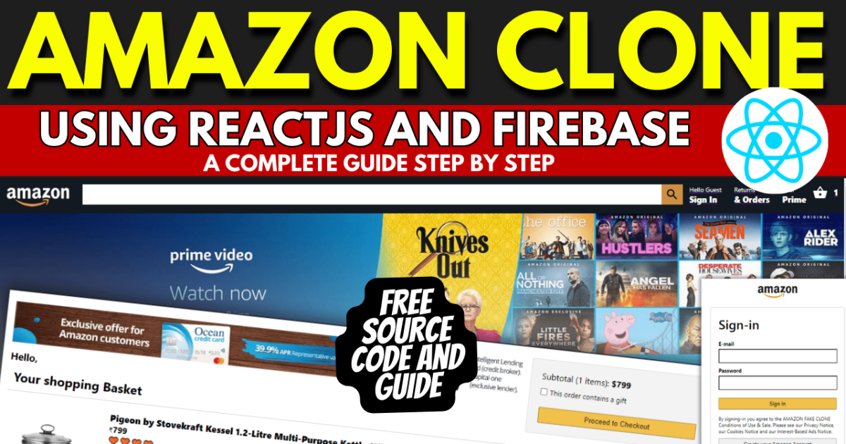 Amazon clone using ReactJS