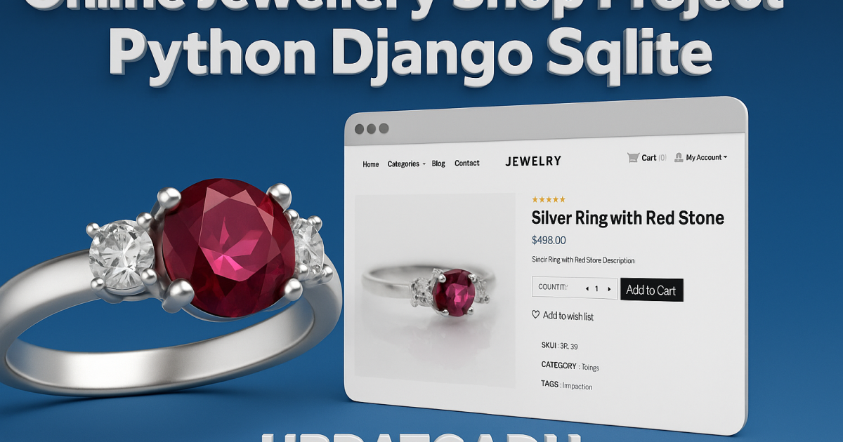 Best Online Jewellery Shop Project Python Django Sqlite