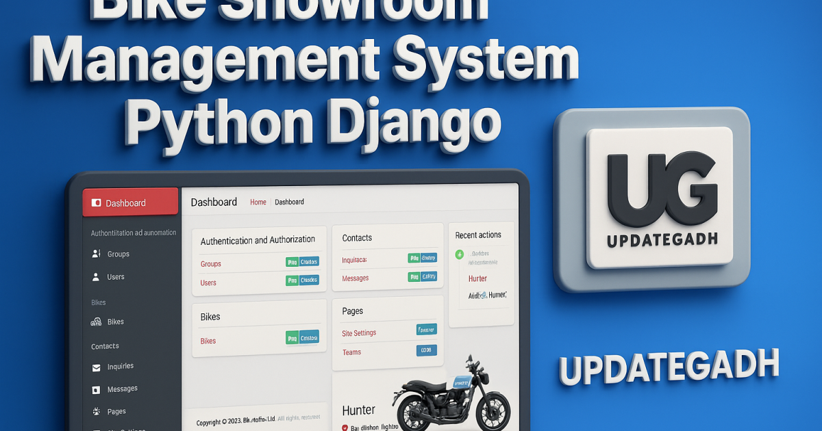Bike Showroom Management System Python Django