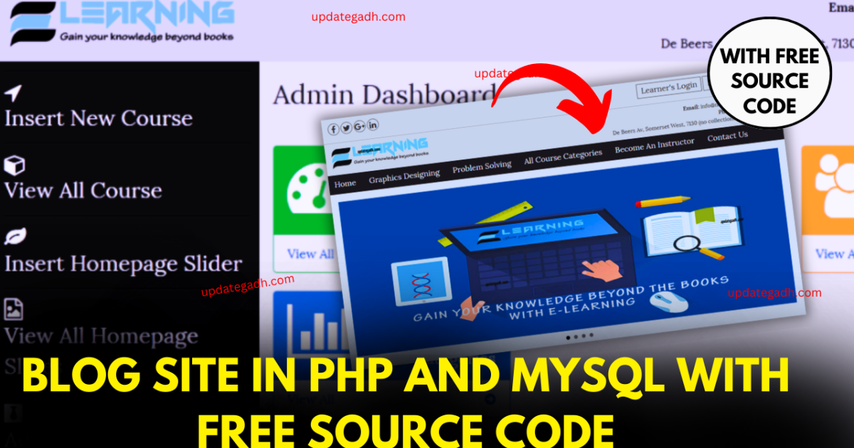 Blog Site In PHP And MYSQL With Free Source Code