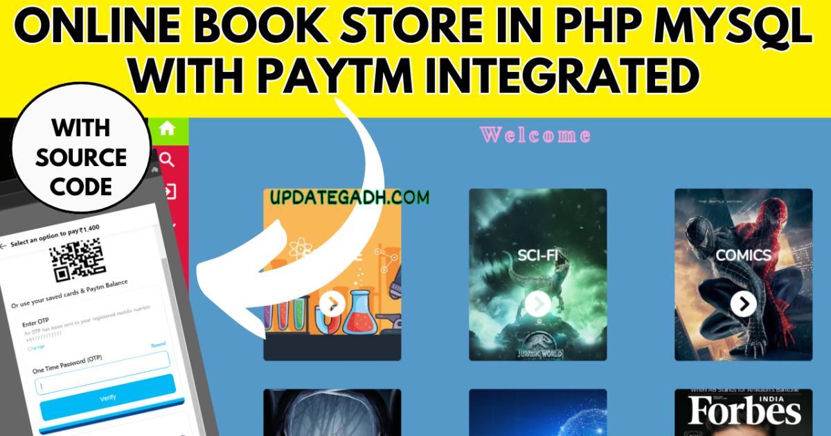 Building Online Book Store in PHP MySQL with PAYTM  Integrated