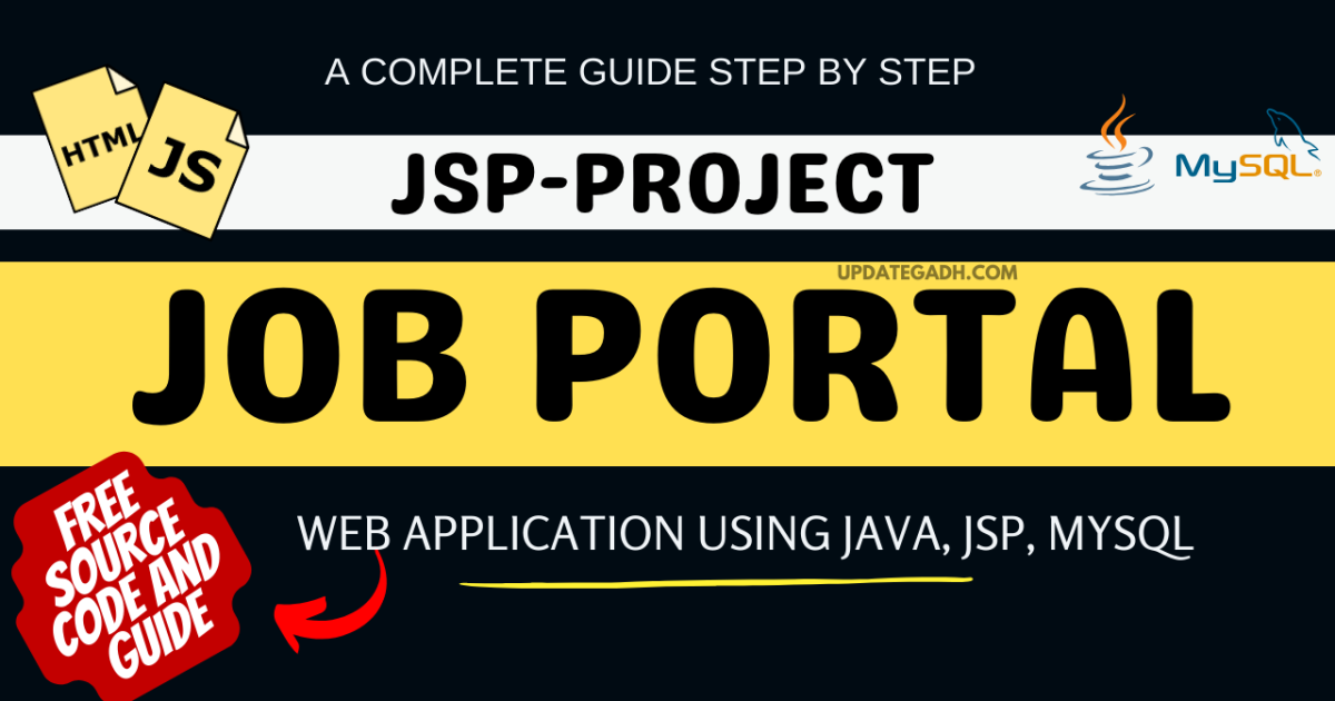Building a Job Portal web application using Java, JSP, MySQL