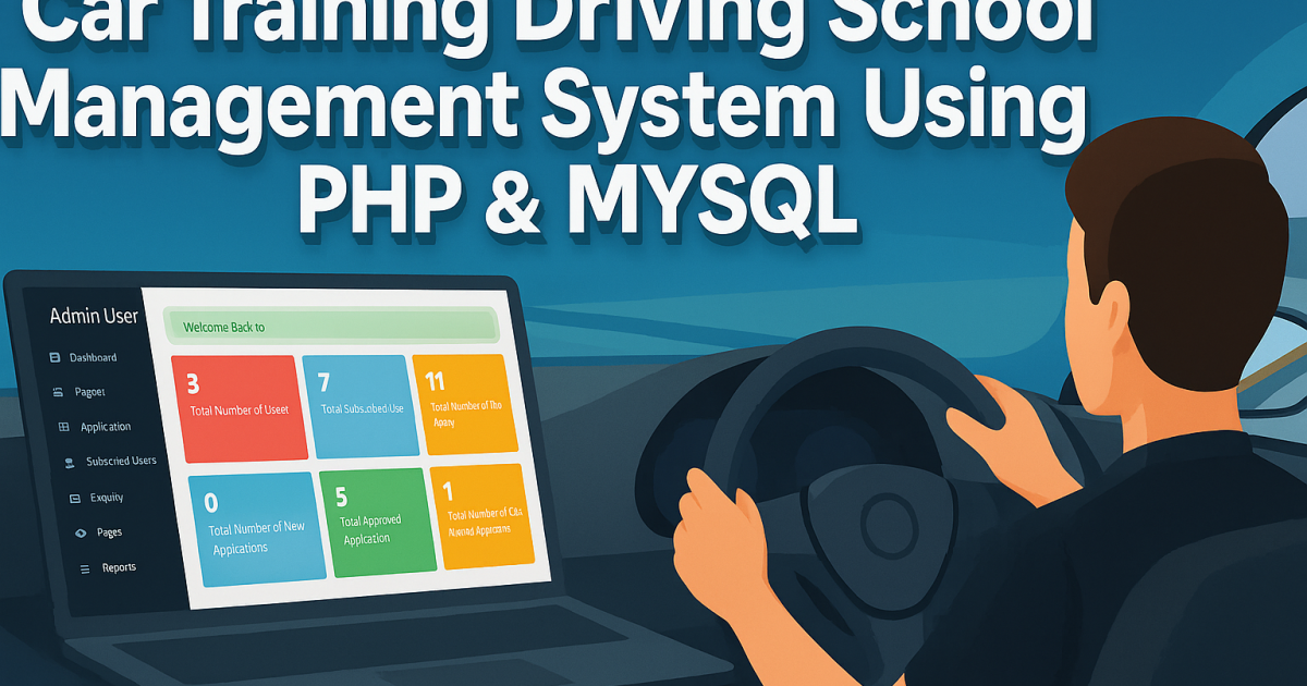 Car Driving School Management System