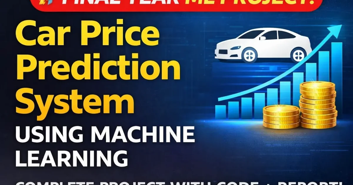 Car Price Prediction System Using Machine Learning