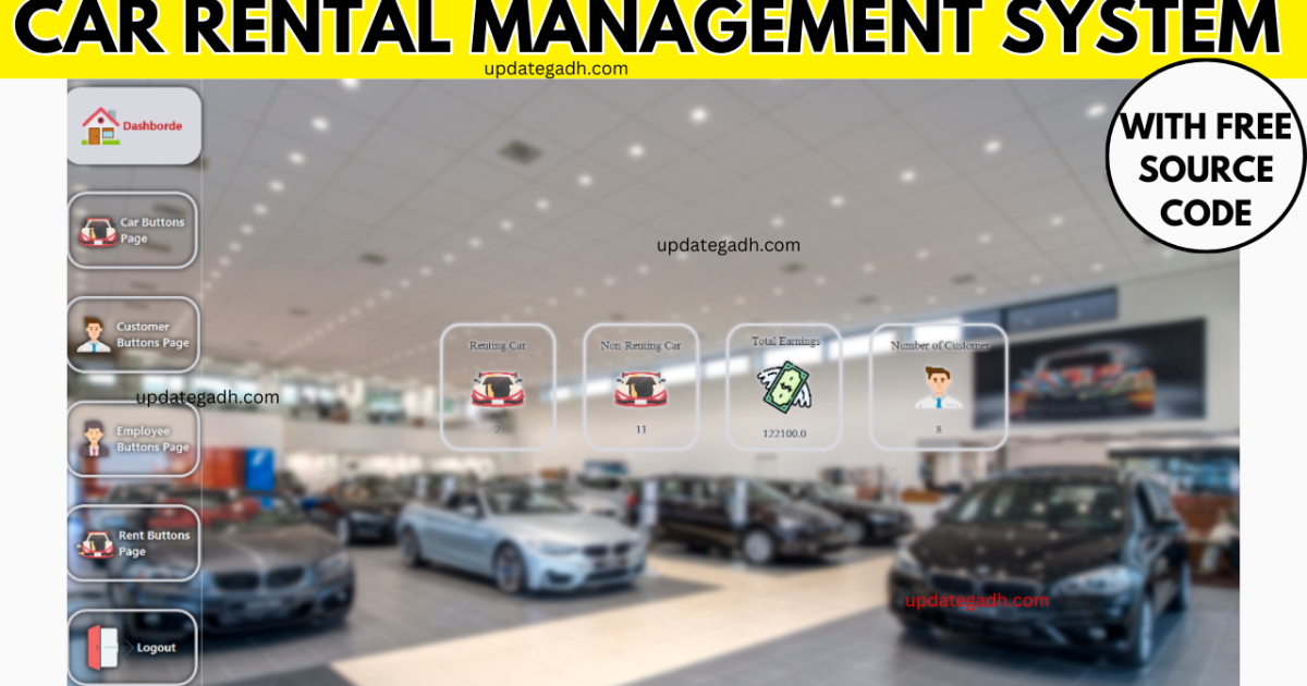 Car Rental Management System In Java With Free Source Code