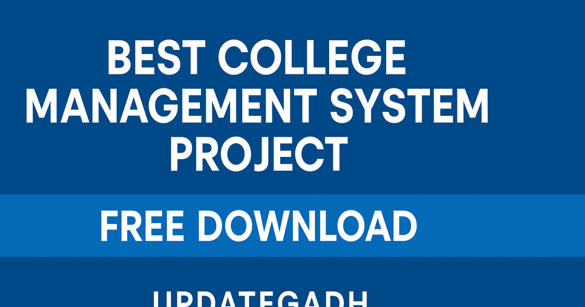 College Management System Project