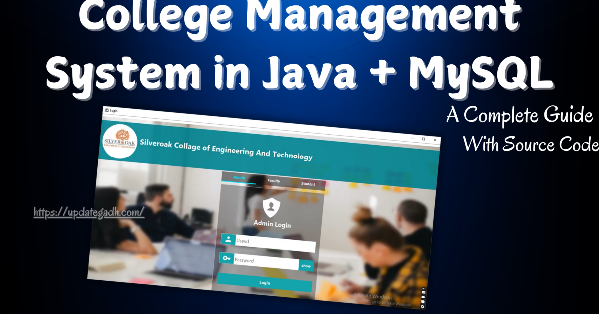 College Management System in Java + MySQL - College Management System in Java + MySQL
