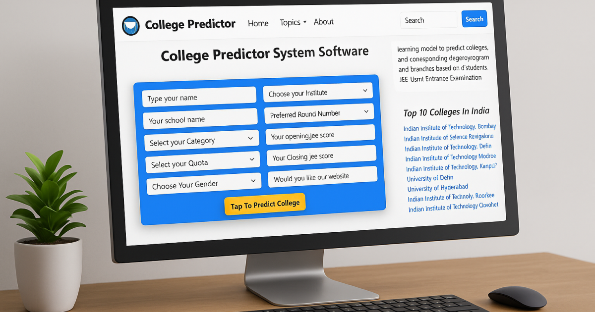 college prediction system using python