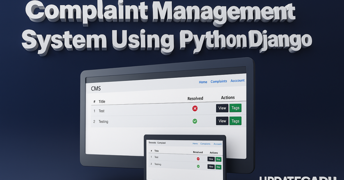 Complaint Management System