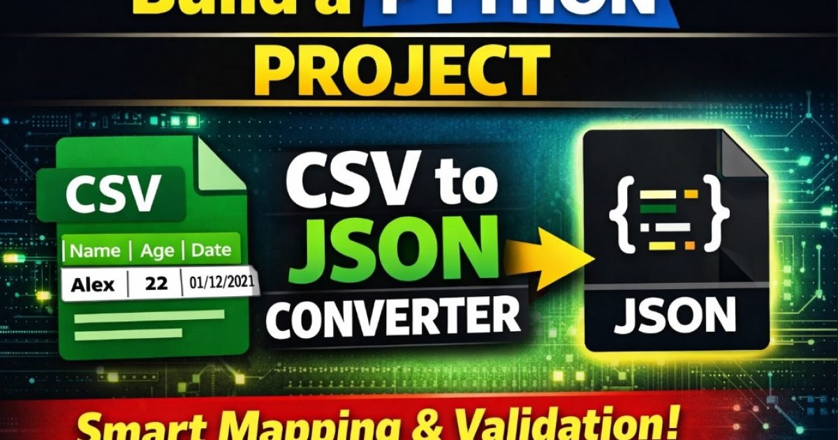 CSV to JSON Converter in Python – Complete Project