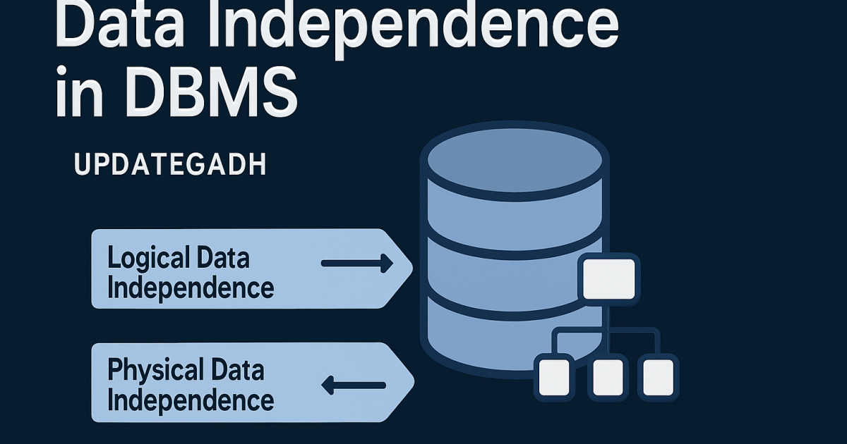 Data Independence in DBMS
