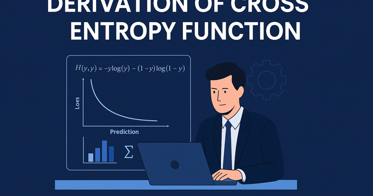 Derivation of Cross Entropy Function