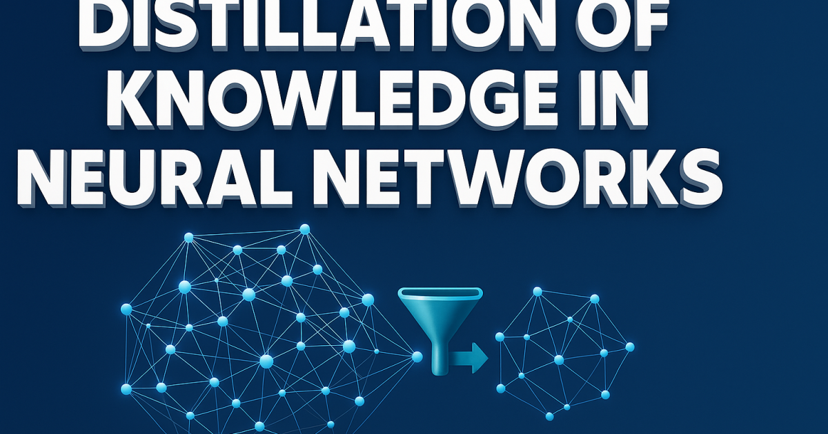 Distillation of Knowledge in Neural Networks