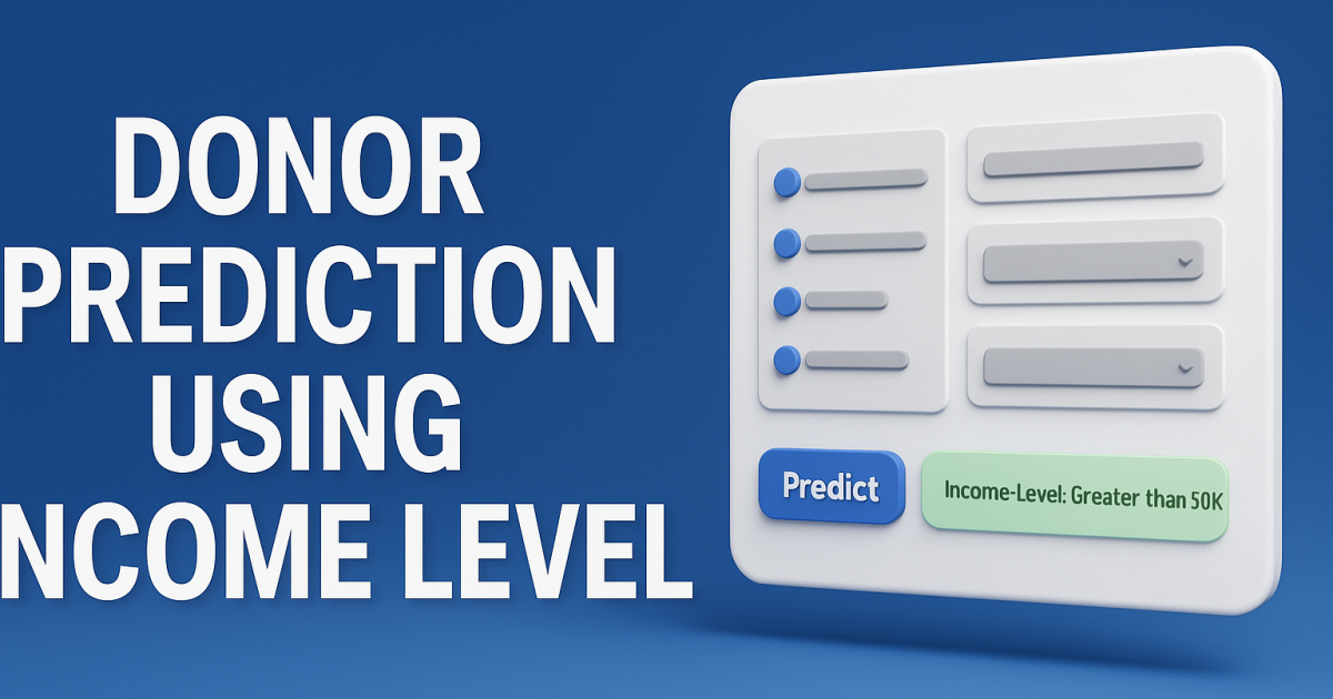 Donor Prediction Web Application