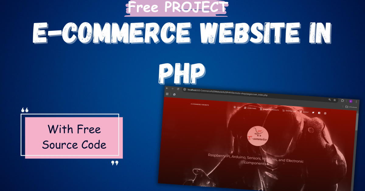 E-Commerce Website in PHP with Source Code – Free Download - E-Commerce Website in PHP