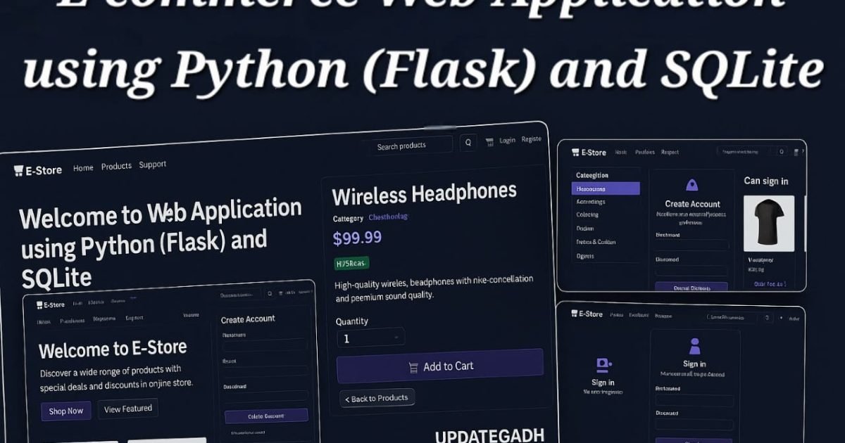 E-commerce Web Application using Python (Flask) and SQLite