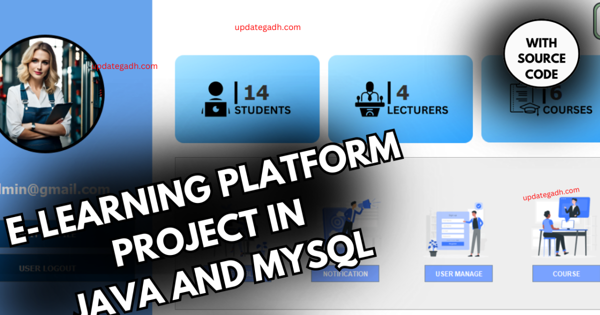 E-learning Platform Project in java and MySQL