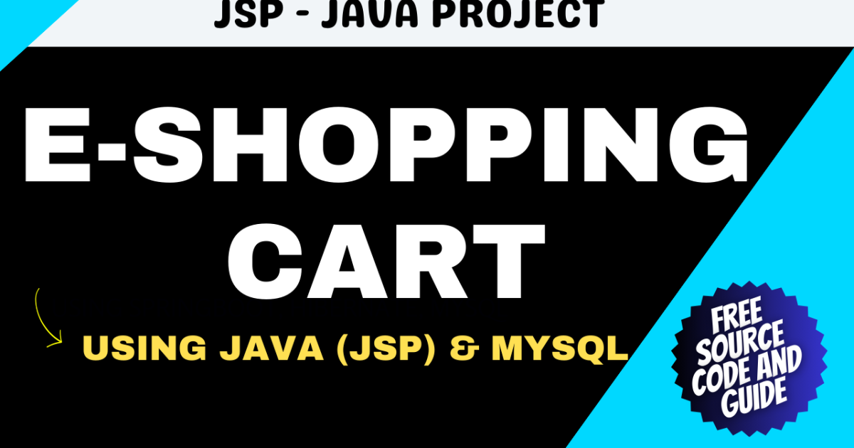 E shopping Cart using JSP Get Free Source Code