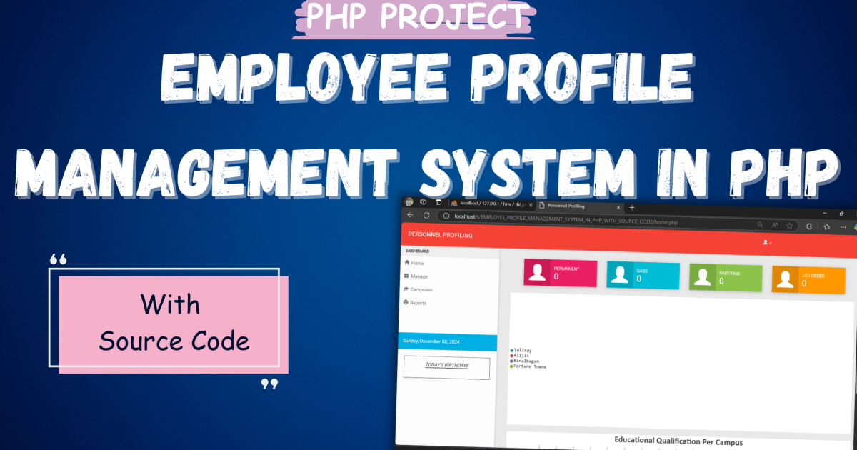 Employee Profile Management System in PHP - Employee Profile Management System in PHP