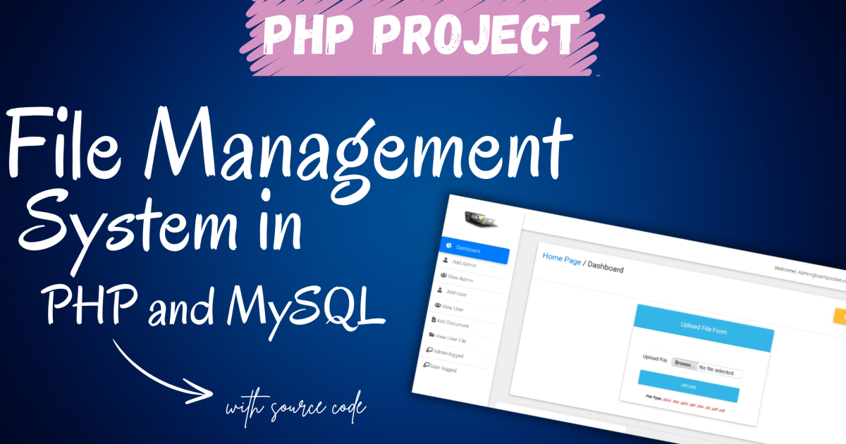 File Management System in PHP and MySQL With Source Code - File Management System in PHP and MySQL