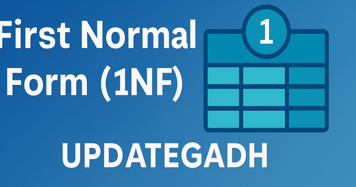 First Normal Form (1NF)