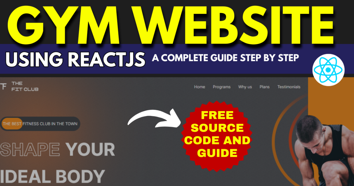 GYM Website Using React-JS