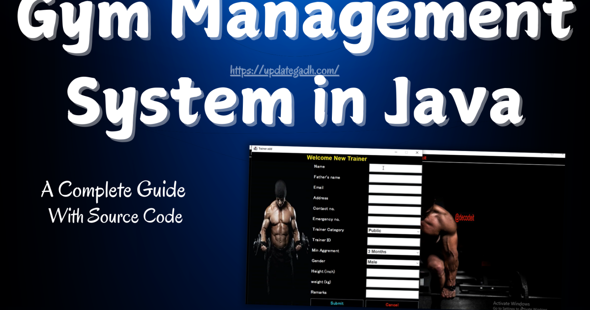 Gym Management System in Java - Gym Management System in Java