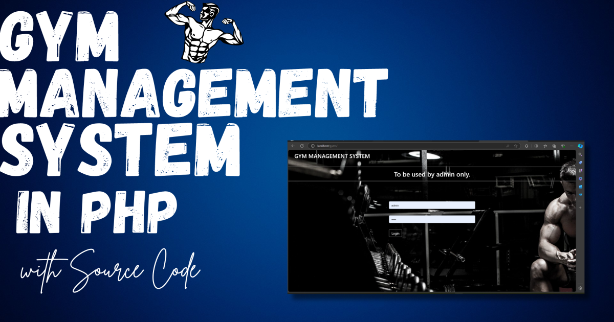 Gym Management System in PHP Free Source Code - Gym