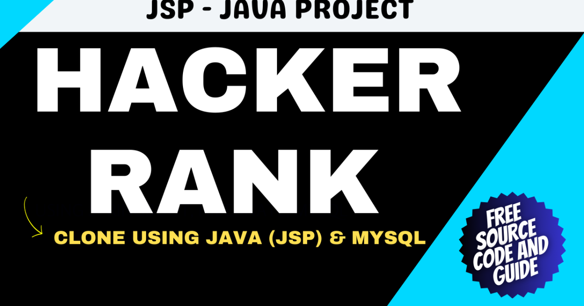 Hacker Rank Clone Project Using JSP With Download Free Source code