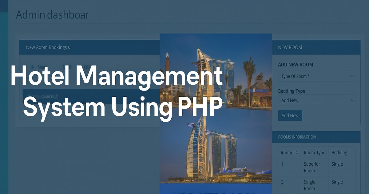 Hotel Booking Management System In PHP