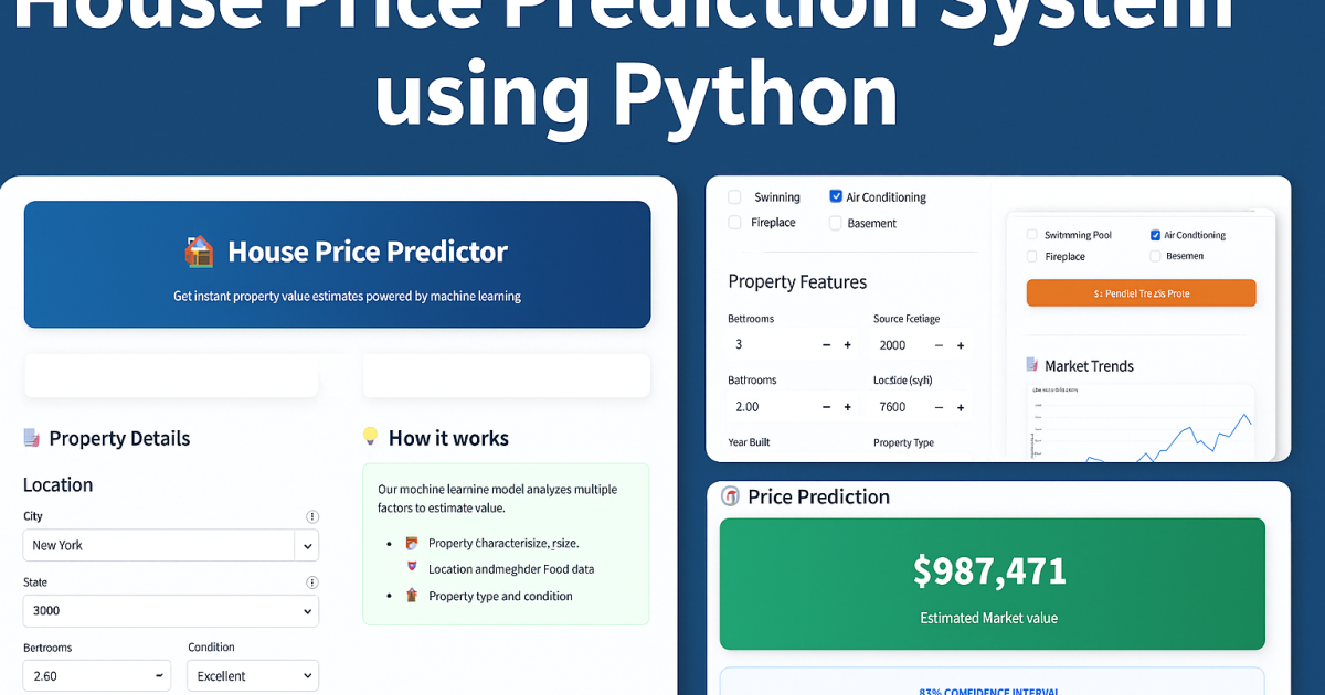 House Price Prediction System using Python