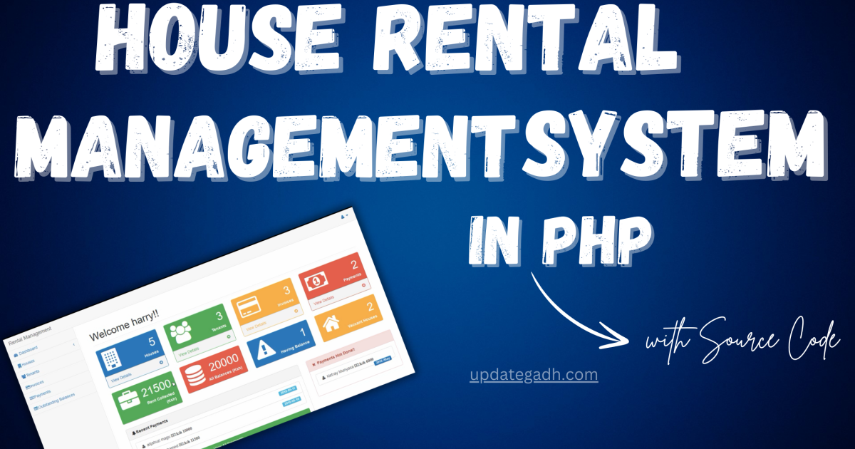 House Rental Management System in PHP with Free Code - House Rental Management System