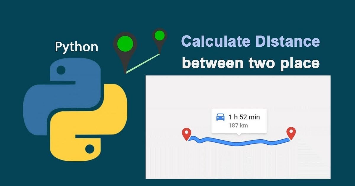 How to Calculate Distance between Two Points using GEOPY - How to Calculate Distance between Two Points using GEOPY