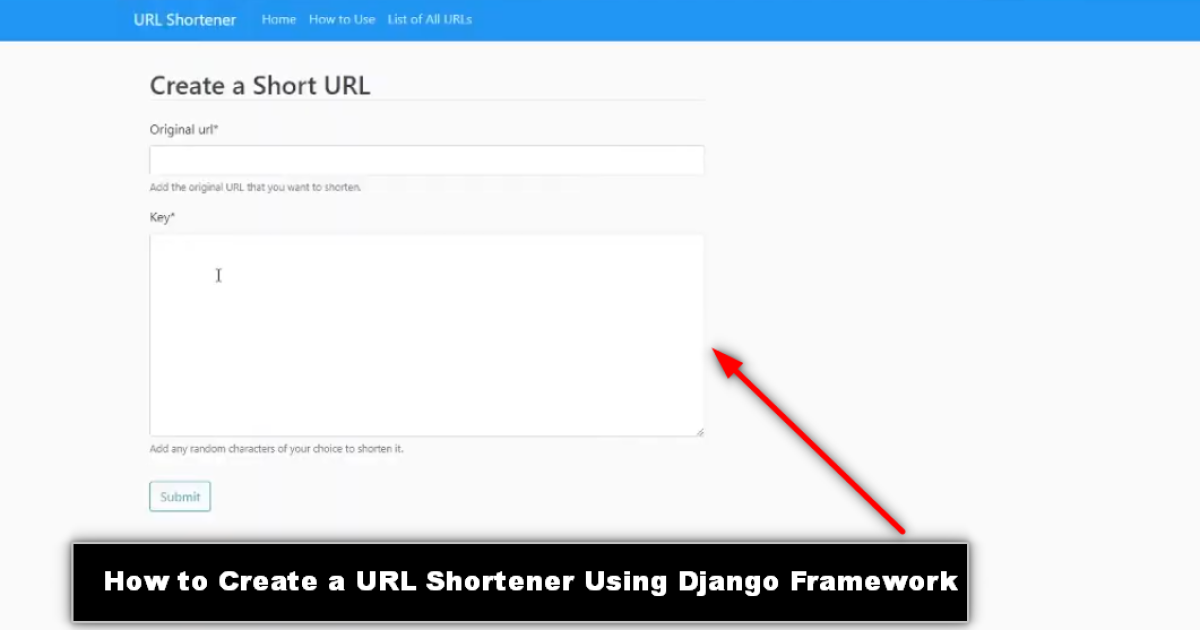 How to Create a URL Shortener Using Django Framework