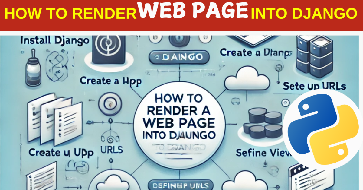 How to Render web page into Django