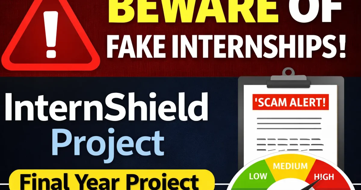 Internship scam
