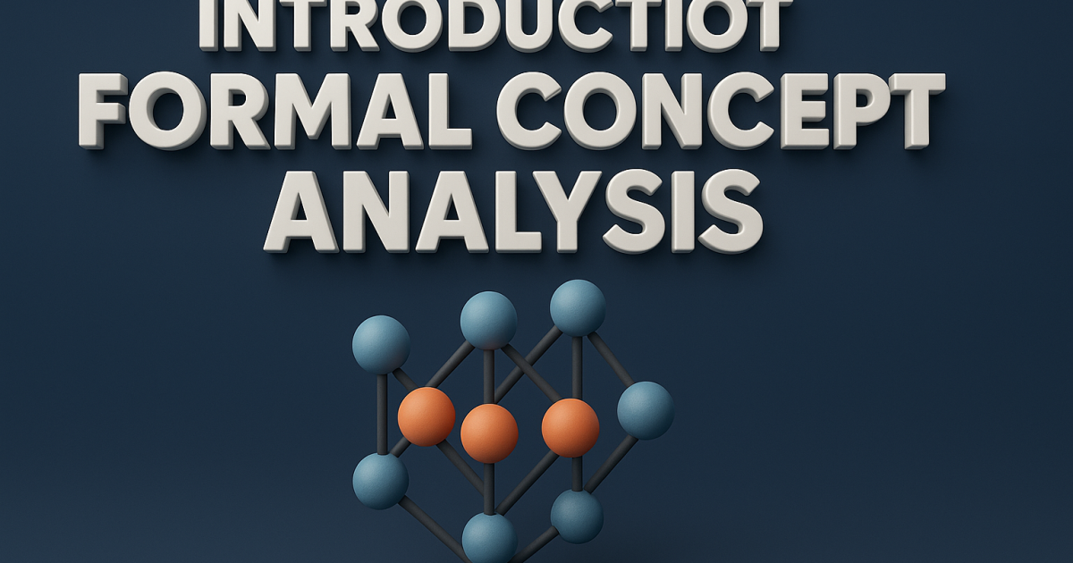 Introduction to Formal Concept Analysis