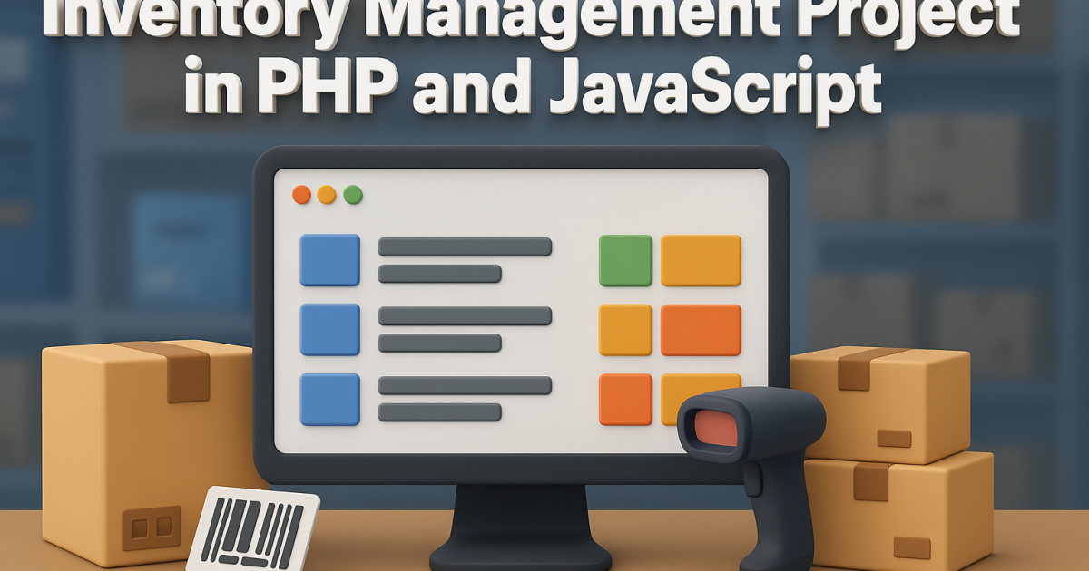 Inventory Management System Project in PHP and JavaScript