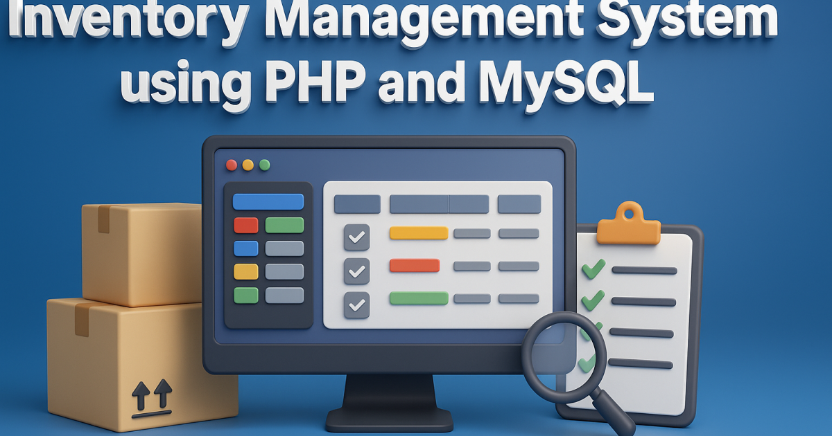 Inventory Management System using PHP and MySQL