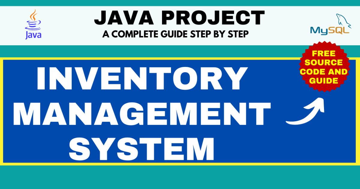 Inventory Management System with Java and MySQL