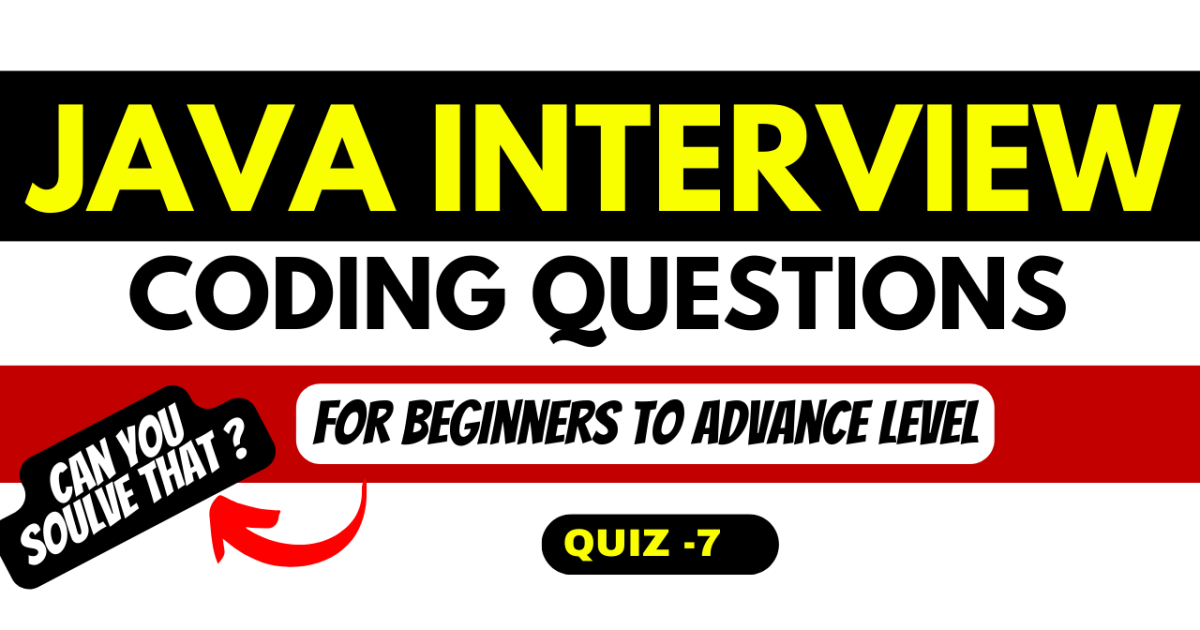 Java Interview Question And Answers