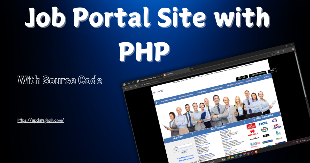 Job Portal Site with PHP With Source Code - Job Portal Site with PHP With Source Code