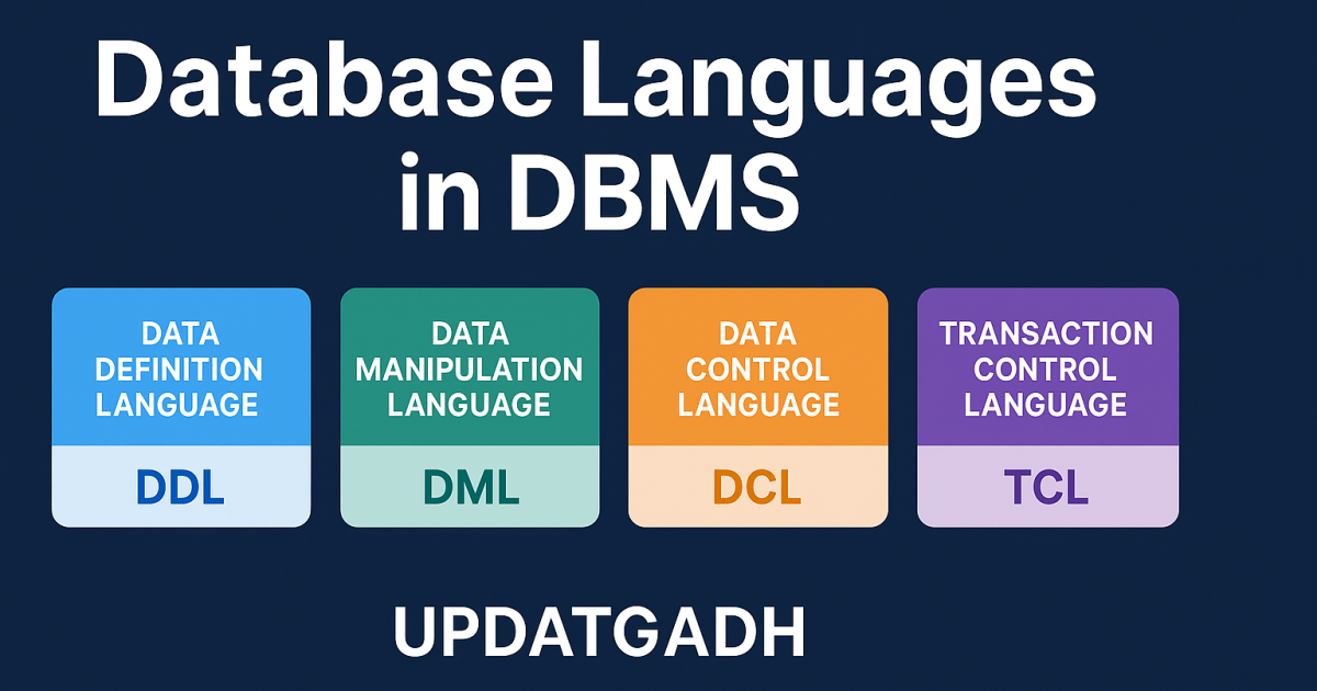 Languages in DBMS