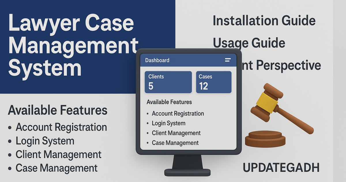 Lawyer Management System Using PHP & MYSQL