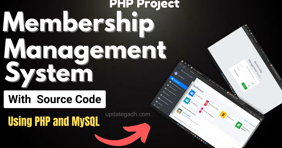 Membership Management System in PHP with Source Code - Membership Management System