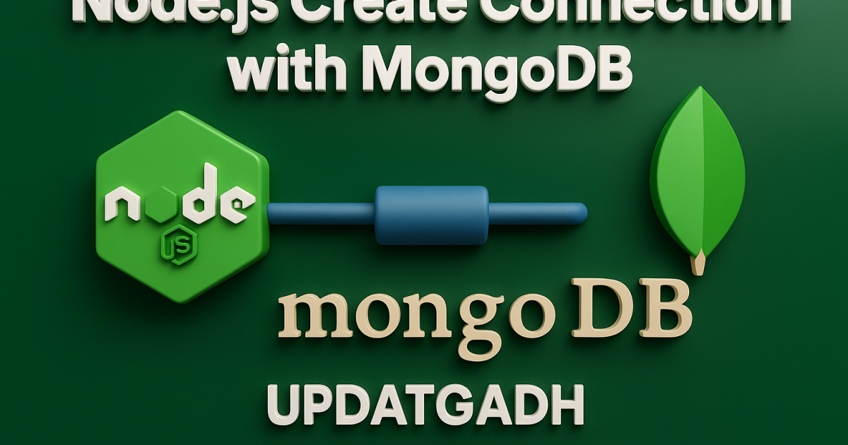 Node.js Create Connection with MongoDB