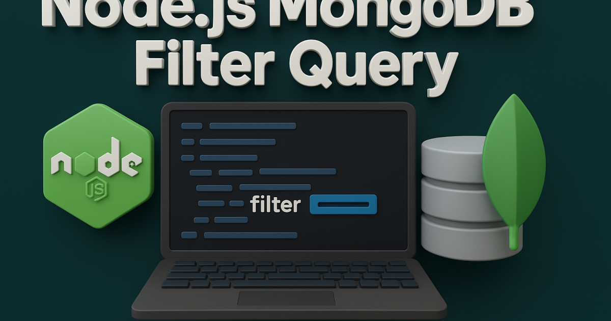 Node.js MongoDB Filter Query